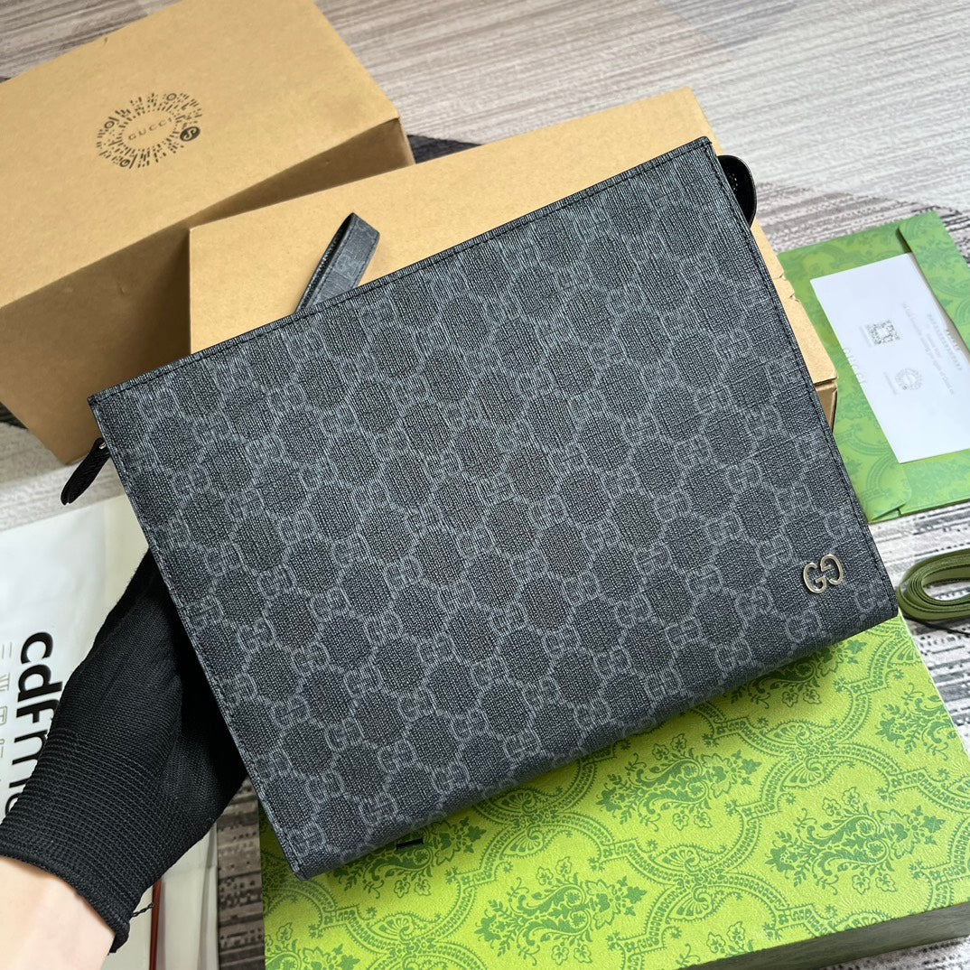 NEO VINTAGE 26 GG SUPREME POUCH IN BLACK CANVAS mysite