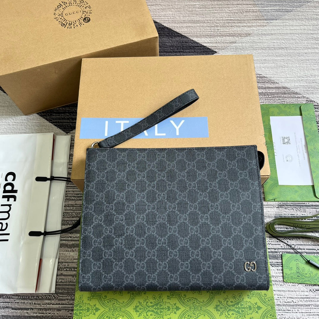 NEO VINTAGE 26 GG SUPREME POUCH IN BLACK CANVAS mysite