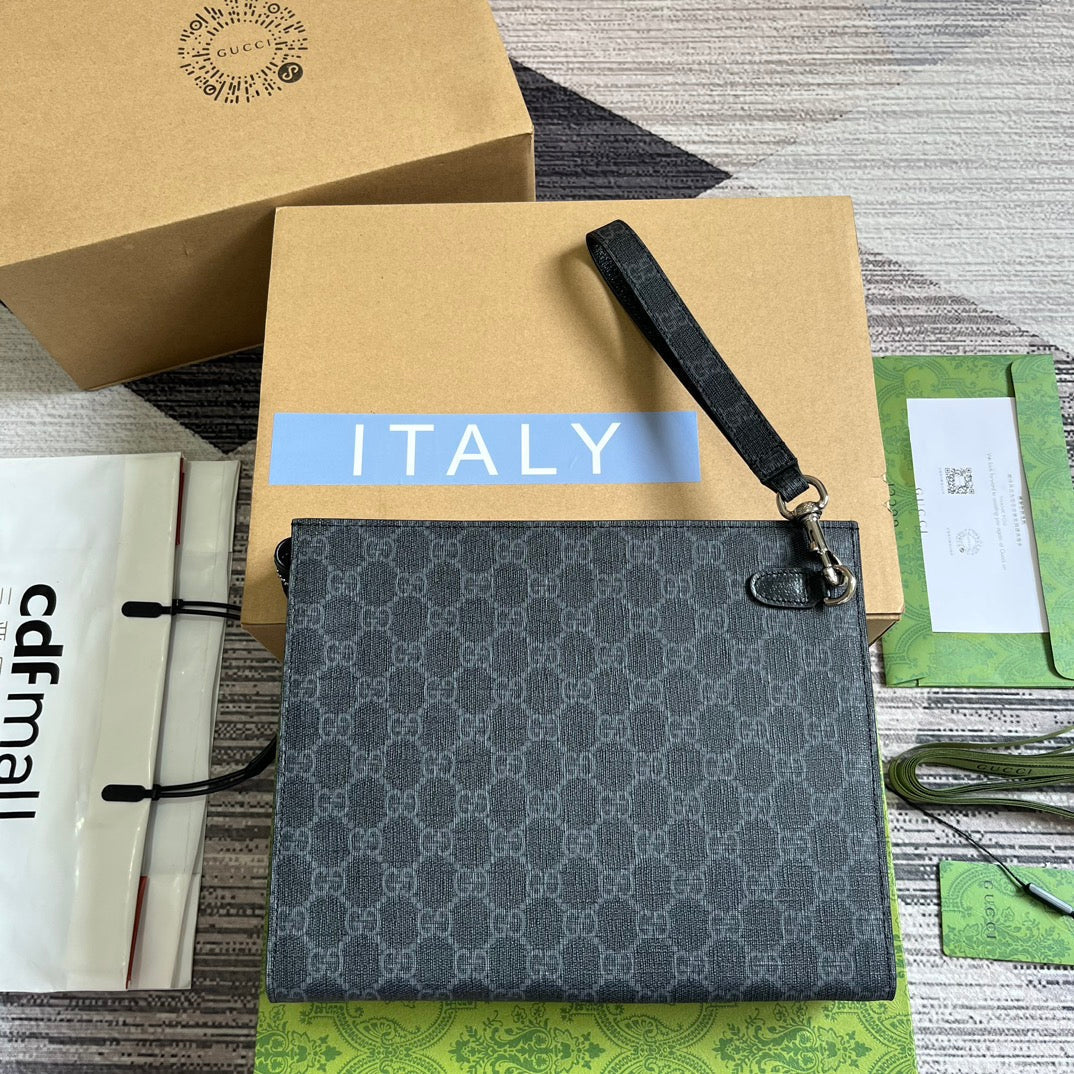 NEO VINTAGE 26 GG SUPREME POUCH IN BLACK CANVAS mysite