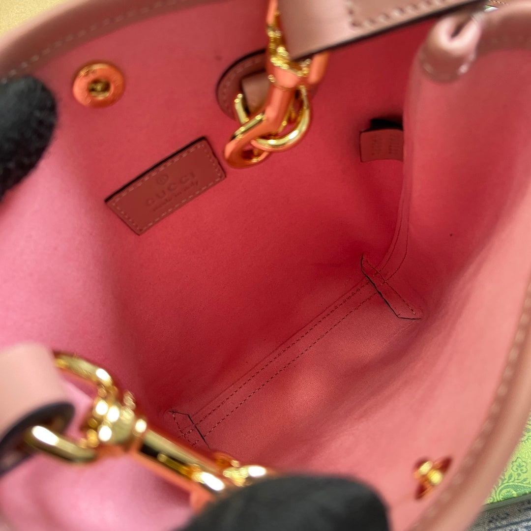 GG 20 SUPER MINI BAG WITH STRAP IN LIGHT PINK CALFSKIN mysite