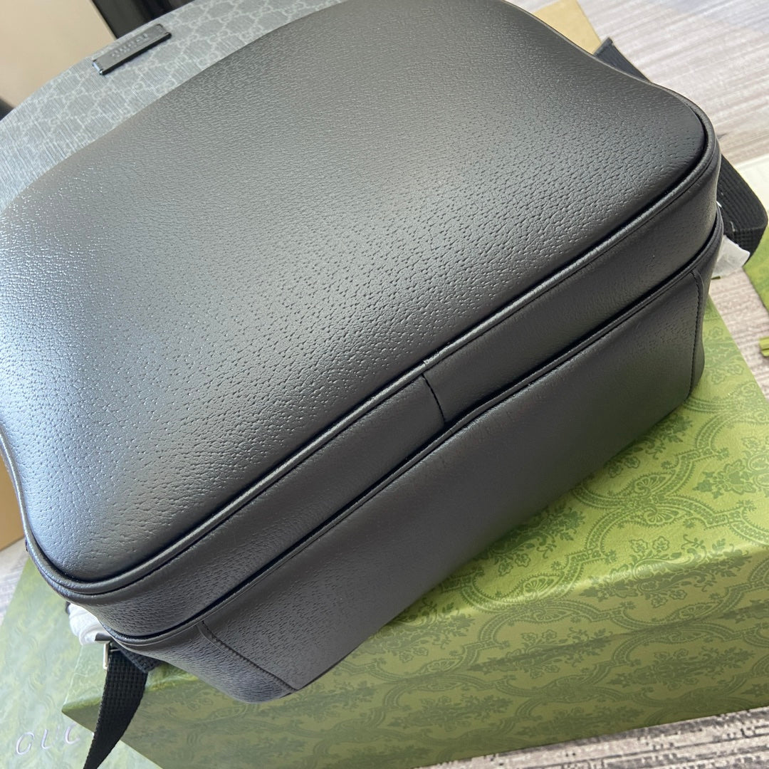 MEDIUM 40 GG BACKPACK WITH TAG BLACK CALFSKIN AND CANVAS mysite