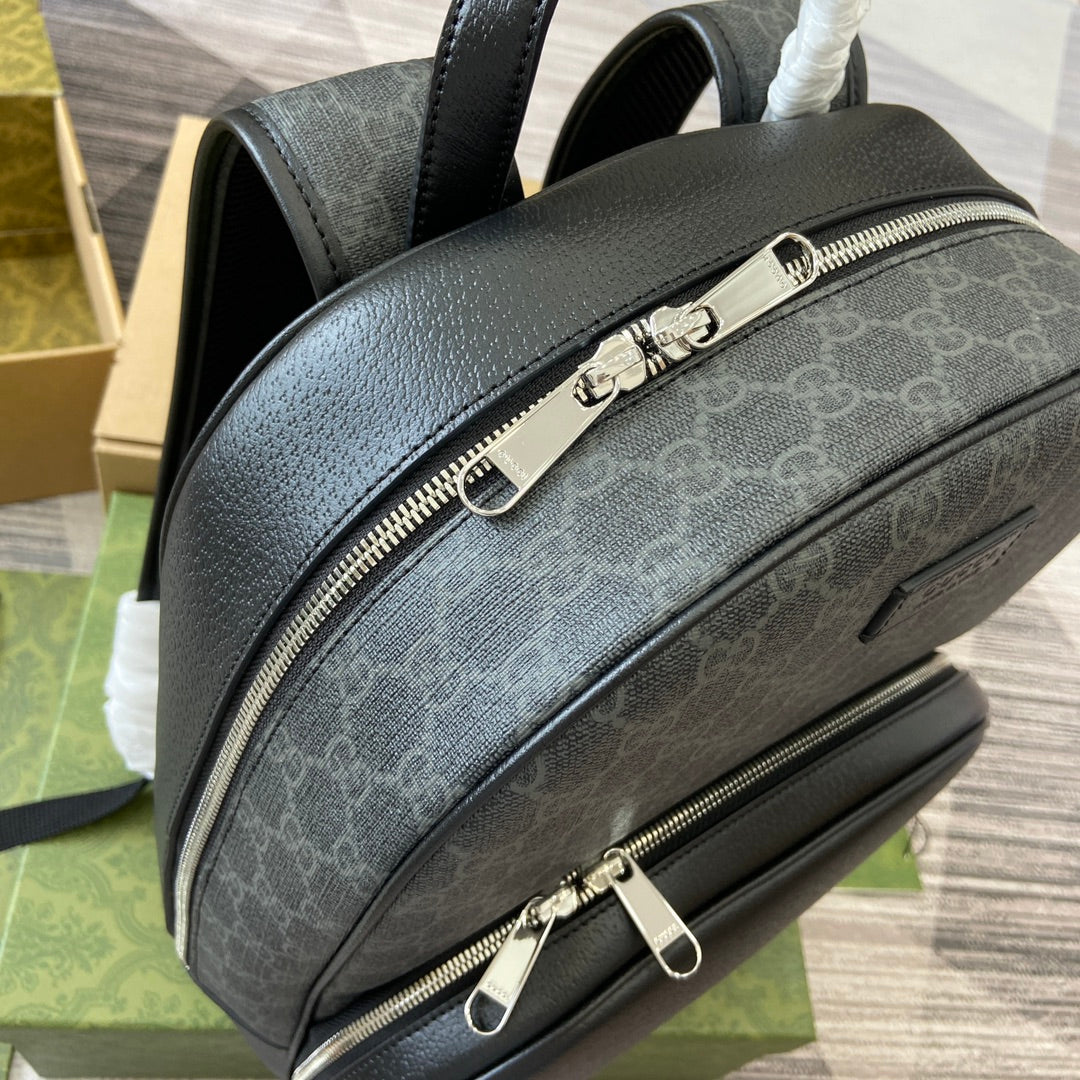 MEDIUM 40 GG BACKPACK WITH TAG BLACK CALFSKIN AND CANVAS mysite