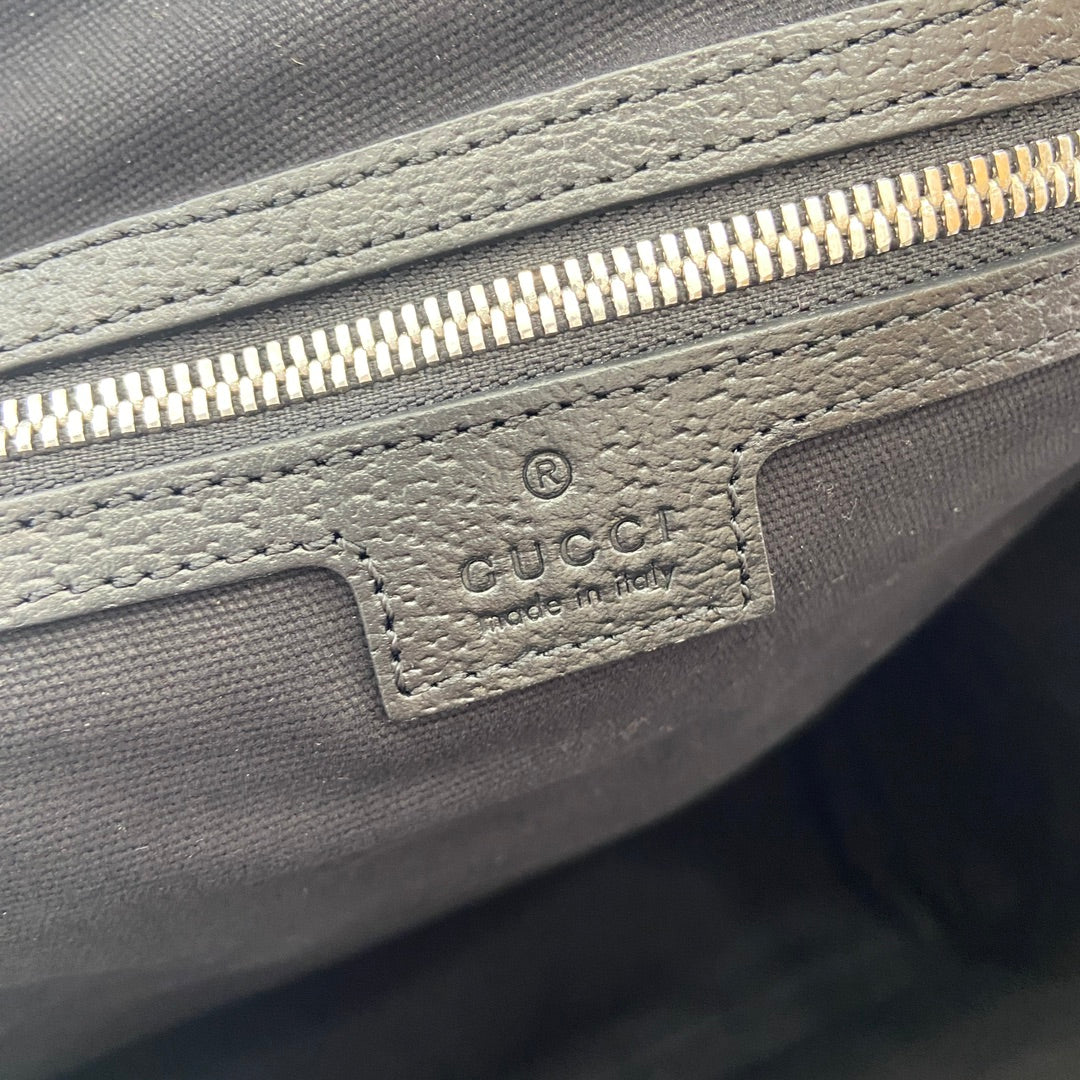 MEDIUM 40 GG BACKPACK WITH TAG BLACK CALFSKIN AND CANVAS mysite