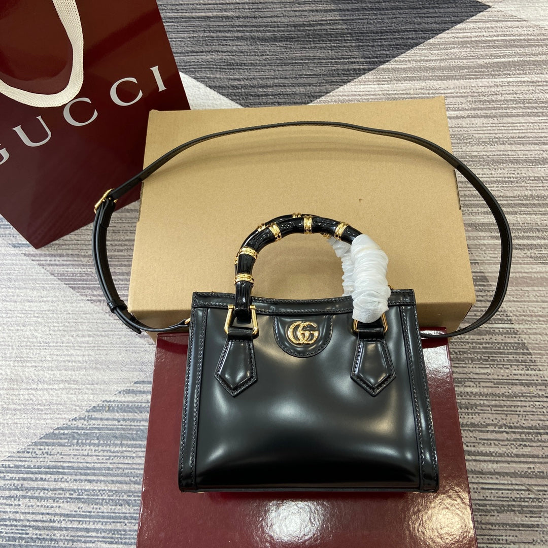 Gucci Bamboo Bag Black Leather 339651 mysite