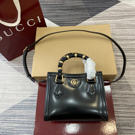Gucci Bamboo Bag Black Leather 339651 mysite