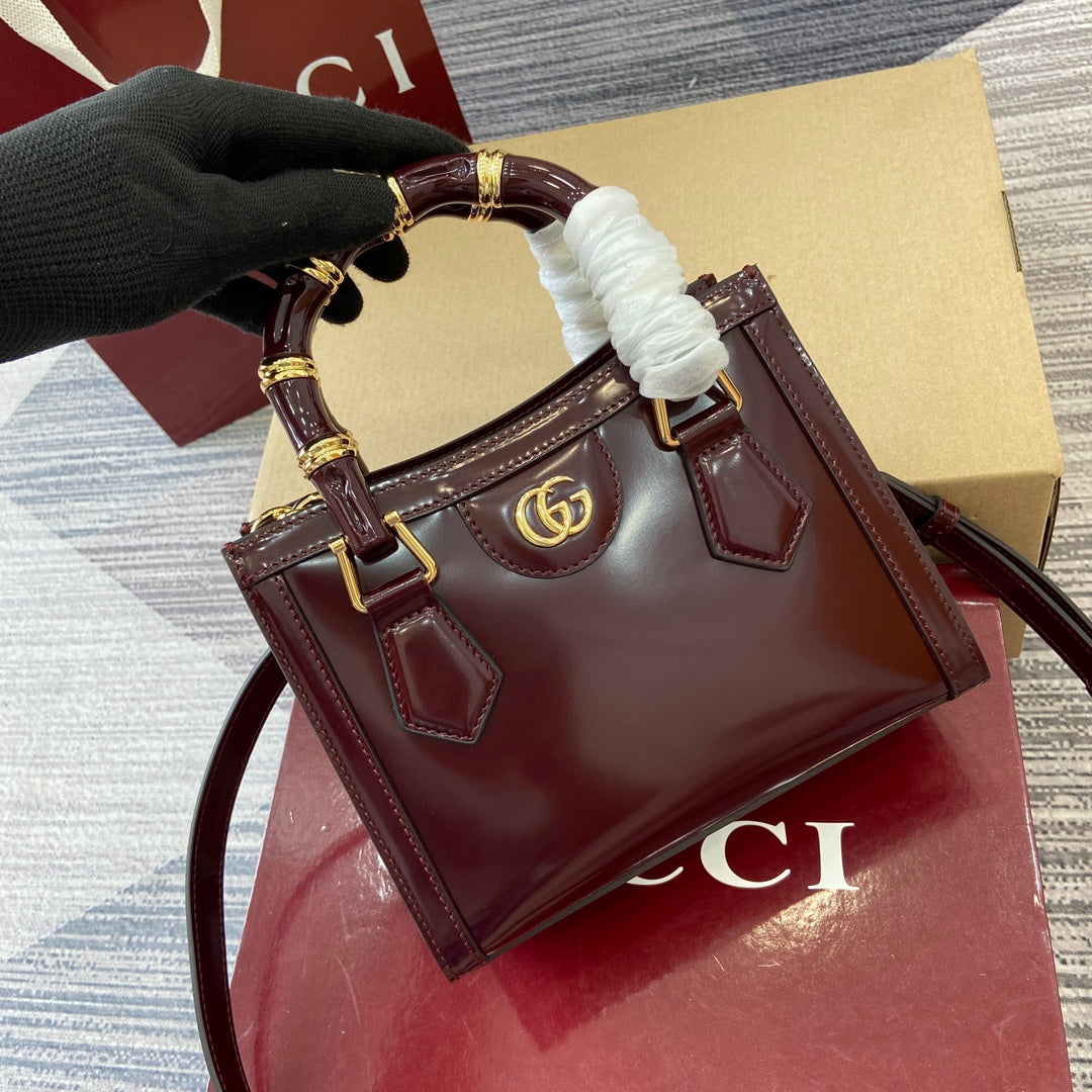 Gucci Bamboo Bag Rosso Ancora Red Leather 339649 mysite