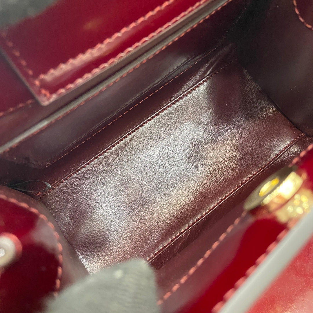 Gucci Bamboo Bag Rosso Ancora Red Leather 339649 mysite