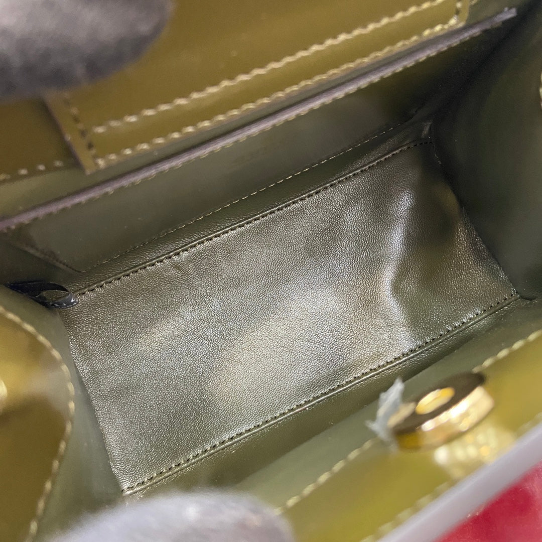 Gucci Bamboo Bag Dark Green Leather 339650 mysite