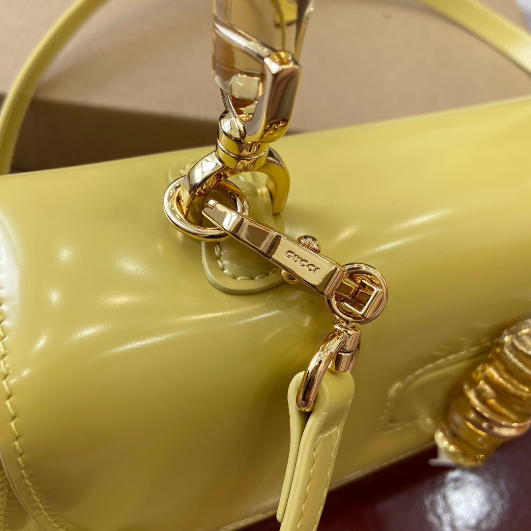 Gucci Bamboo Diva Bag Yellow Leather 339653 mysite