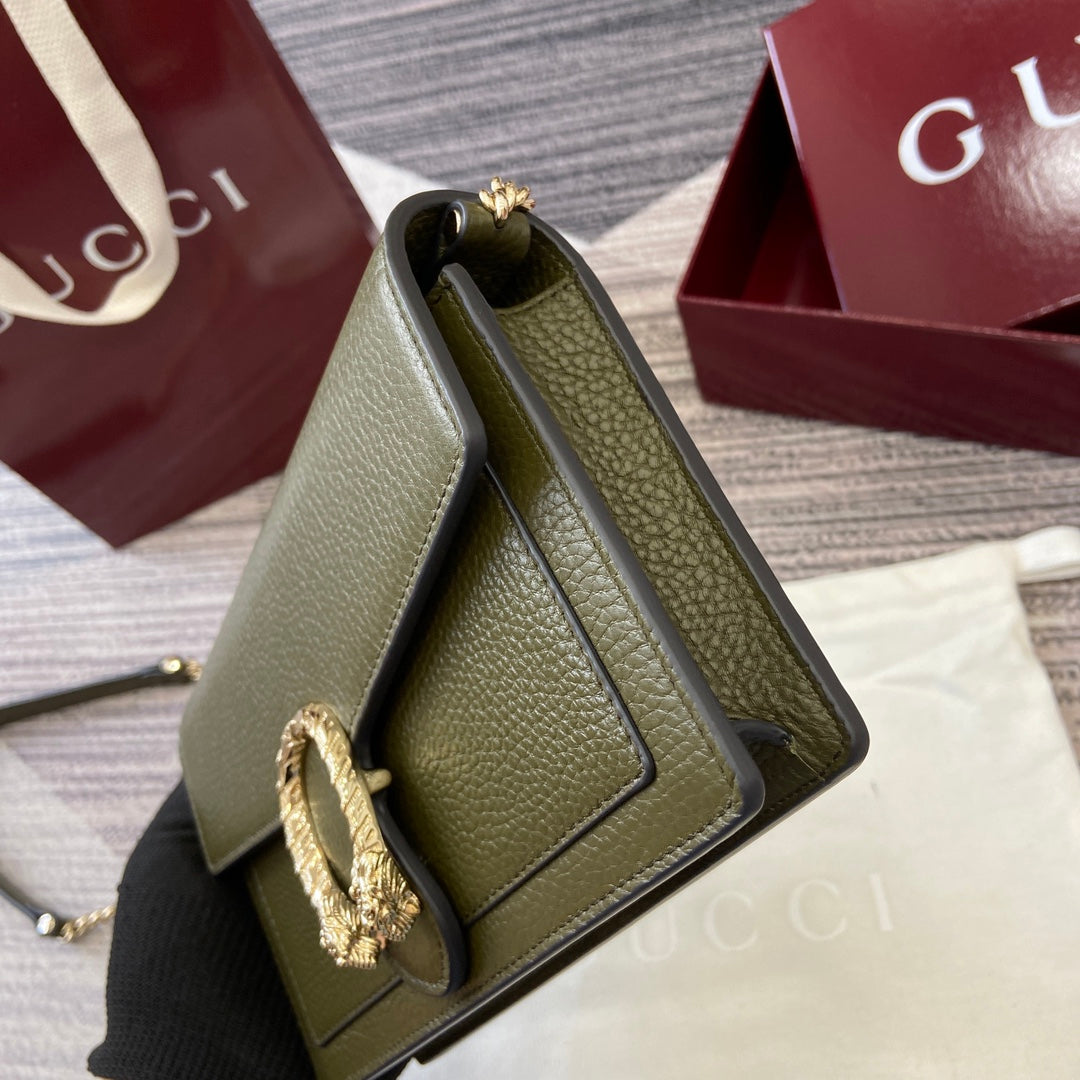 GG Dionysus Chain bag 20cm Green Grained Leather 339610 mysite