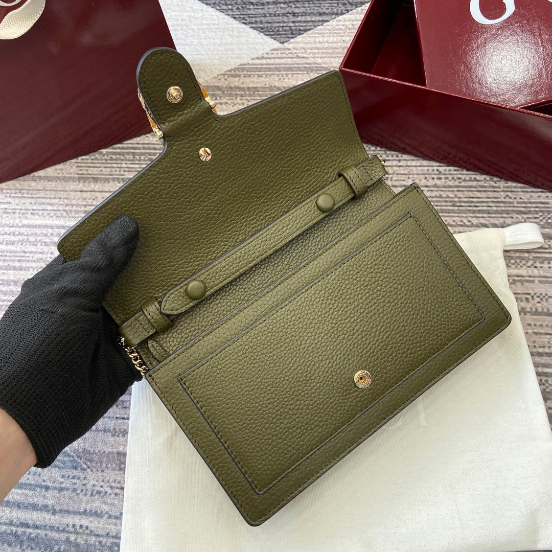 GG Dionysus Chain bag 20cm Green Grained Leather 339610 mysite
