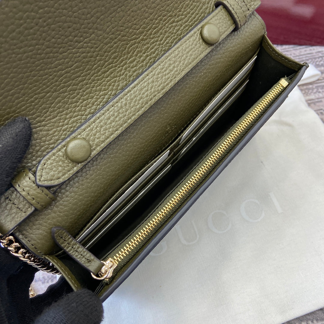 GG Dionysus Chain bag 20cm Green Grained Leather 339610 mysite