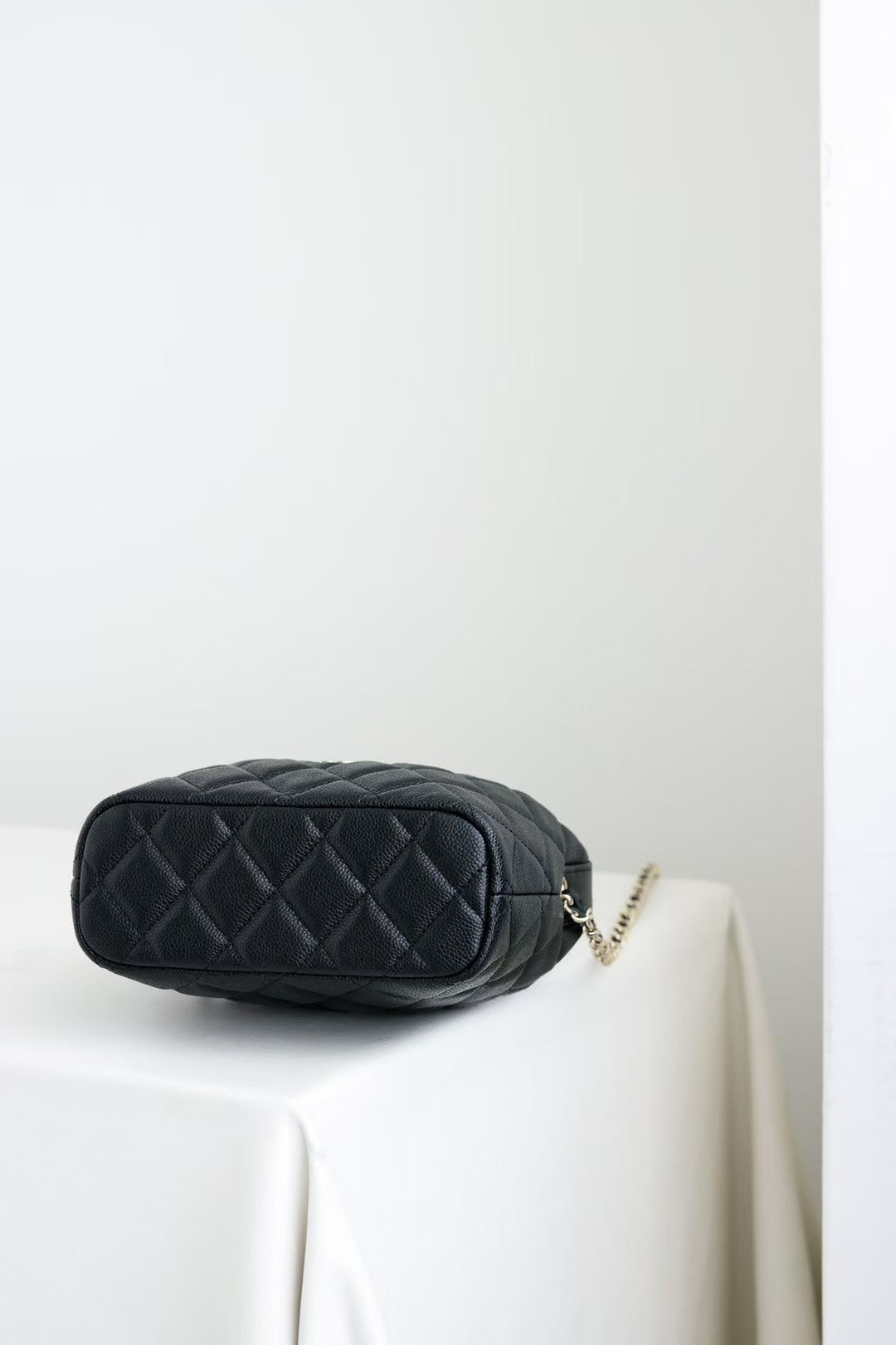 CC 25C Hobo Bag Black Caviar Calfskin Silver Hardware 243623 mysite