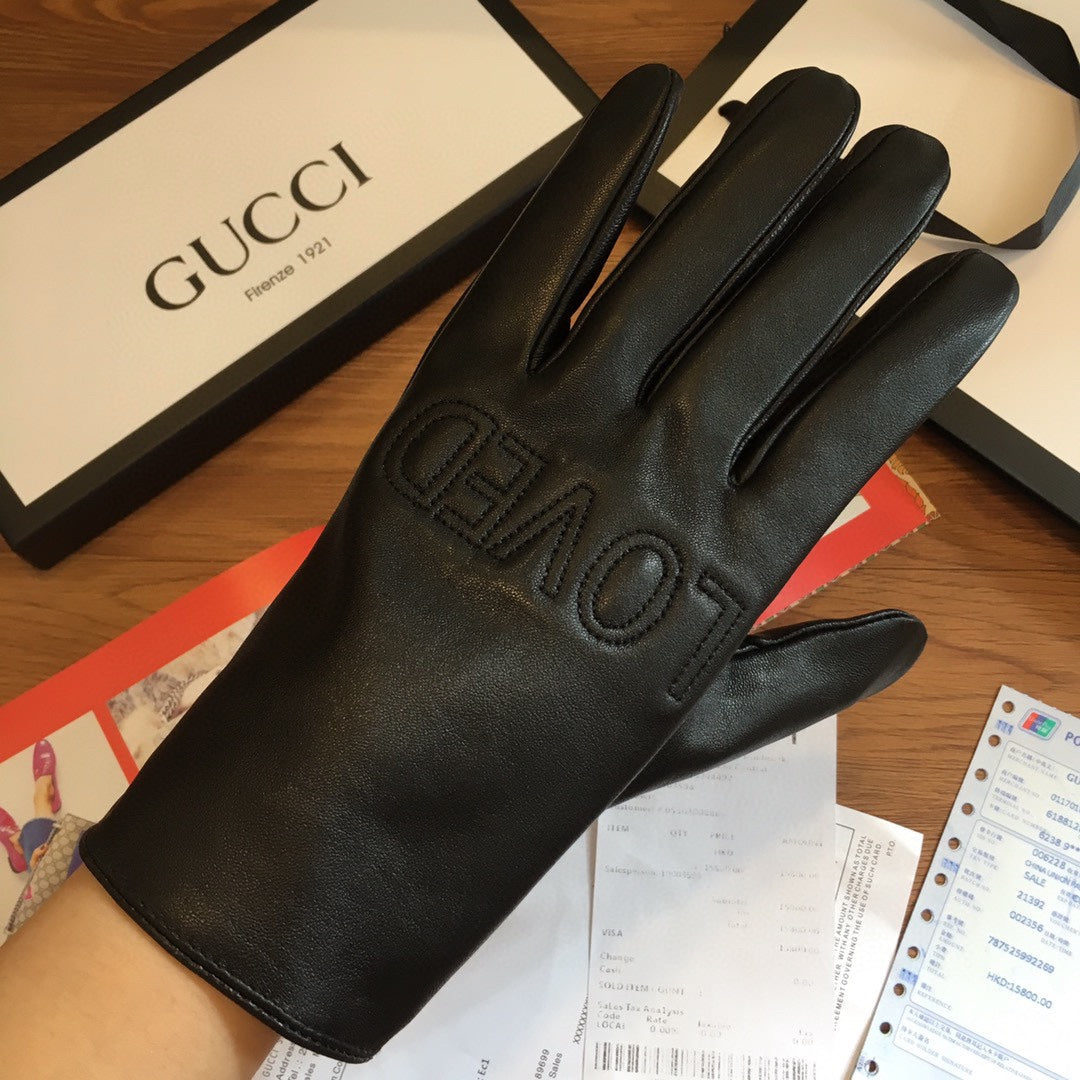 TOUCHSCREEN LAMBSKIN GLOVES BLACK WITH WOOL LINING 409346 mysite