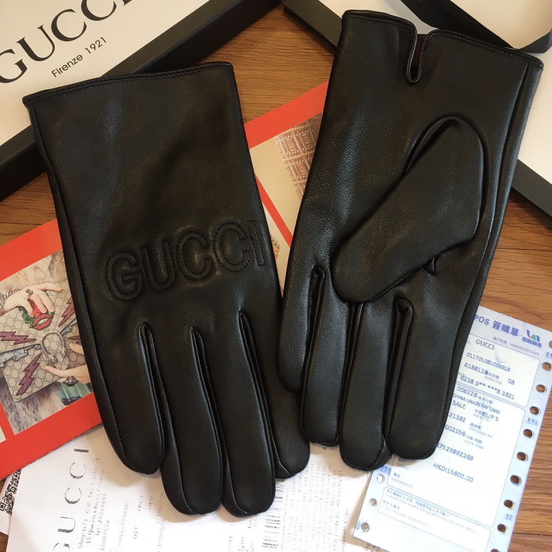 TOUCHSCREEN LAMBSKIN GLOVES BLACK WITH WOOL LINING 409346 mysite