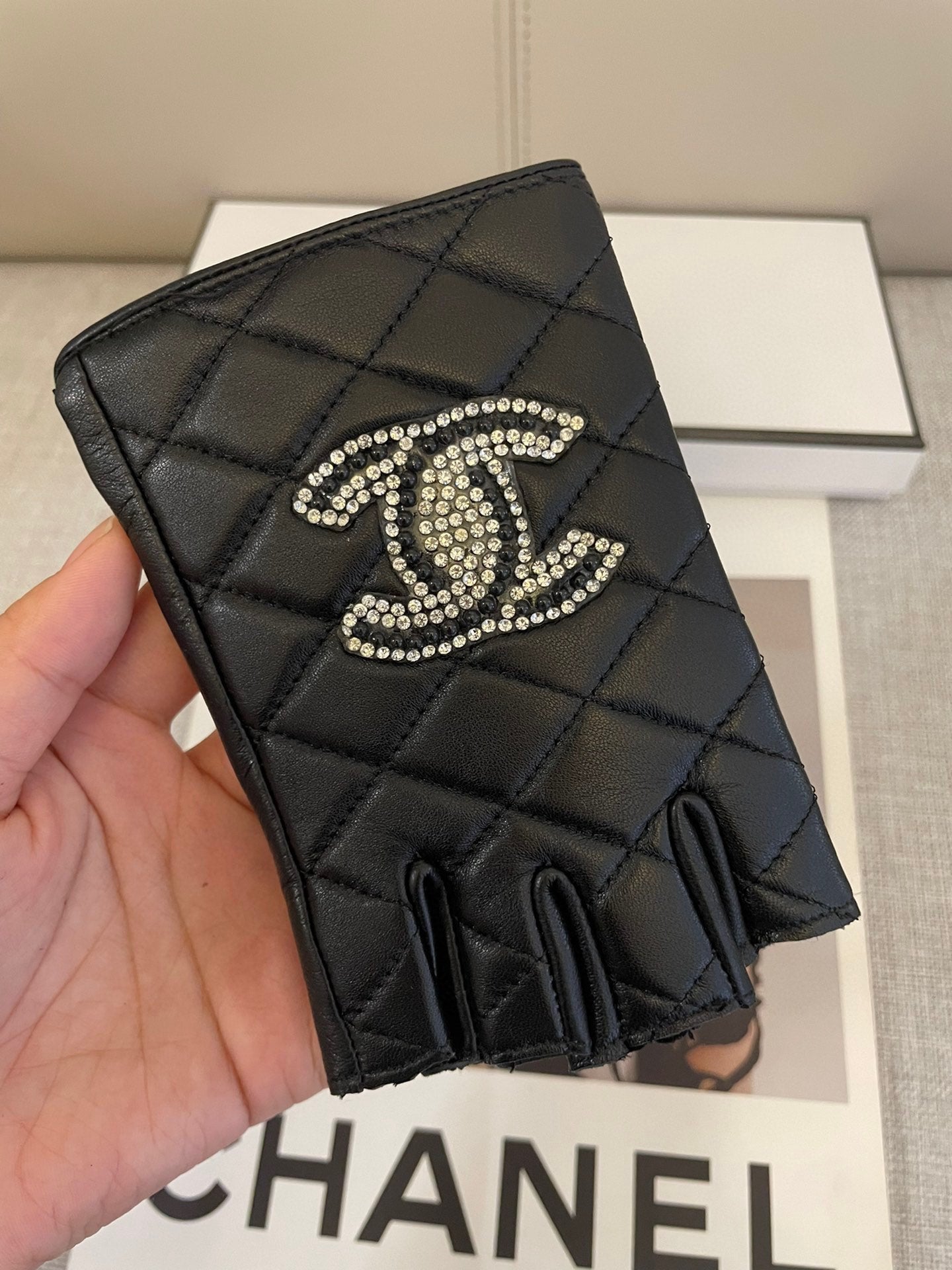 FIGERLESS GLOVES IN BLACK SHEEPSKIN 463851 mysite