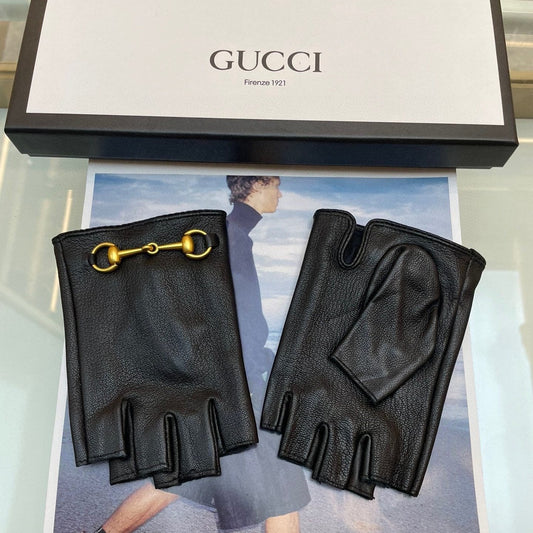 FINGERLESS GLOVES WITH HORSEBIT IN BLACK LAMBSKIN 463853 mysite