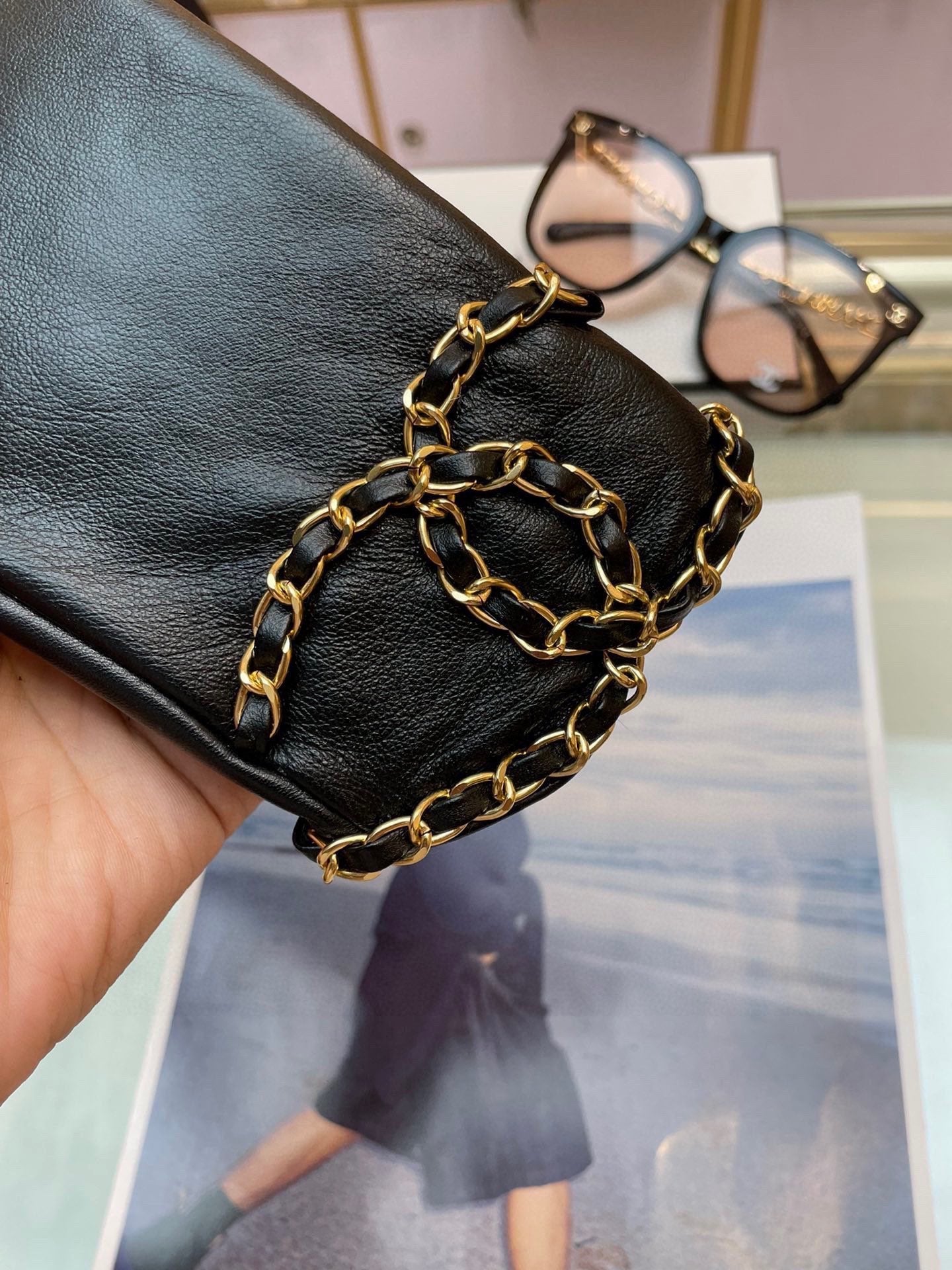 FINGERNESS GLOVES IN BLACK LAMBSKIN 465053 mysite