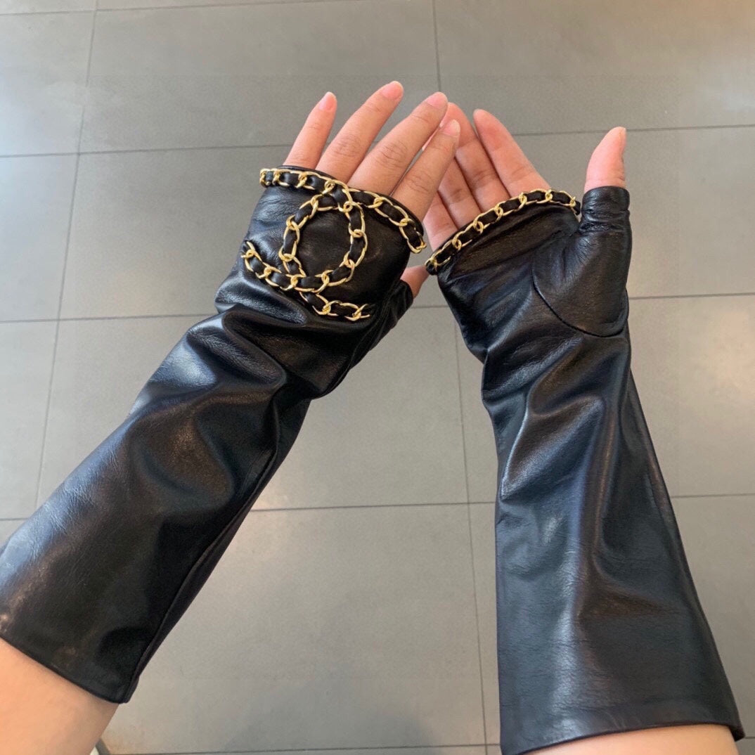 FINGERNESS GLOVES IN BLACK LAMBSKIN 465053 mysite