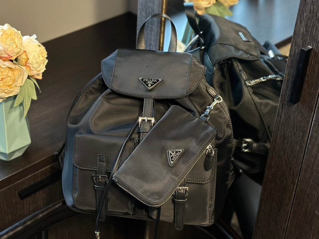 PRA DUMA 32 BACKPACK IN BLACK RE-NYLON mysite