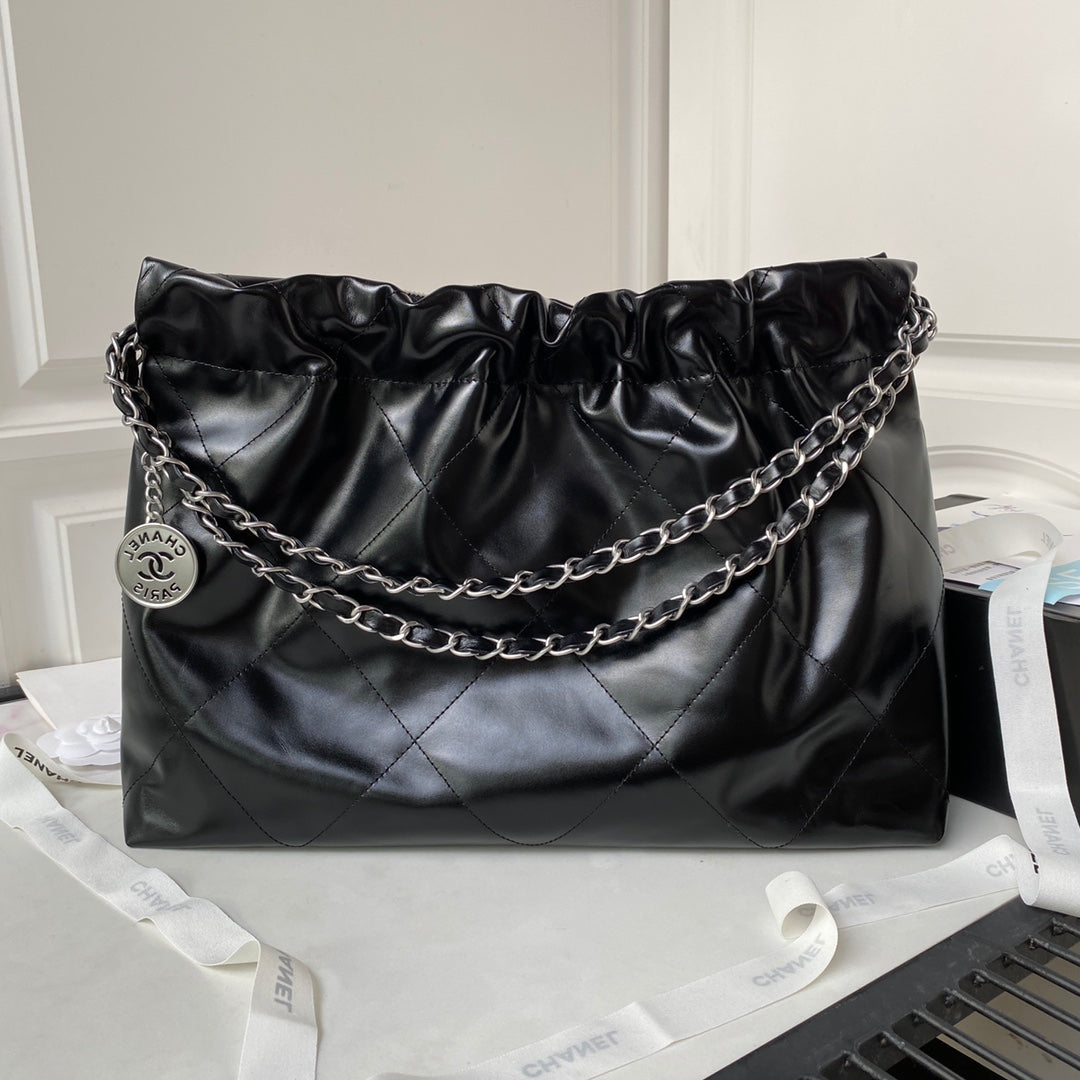 24C CC Hobo 22 bag 45cm Black Lambskin mysite