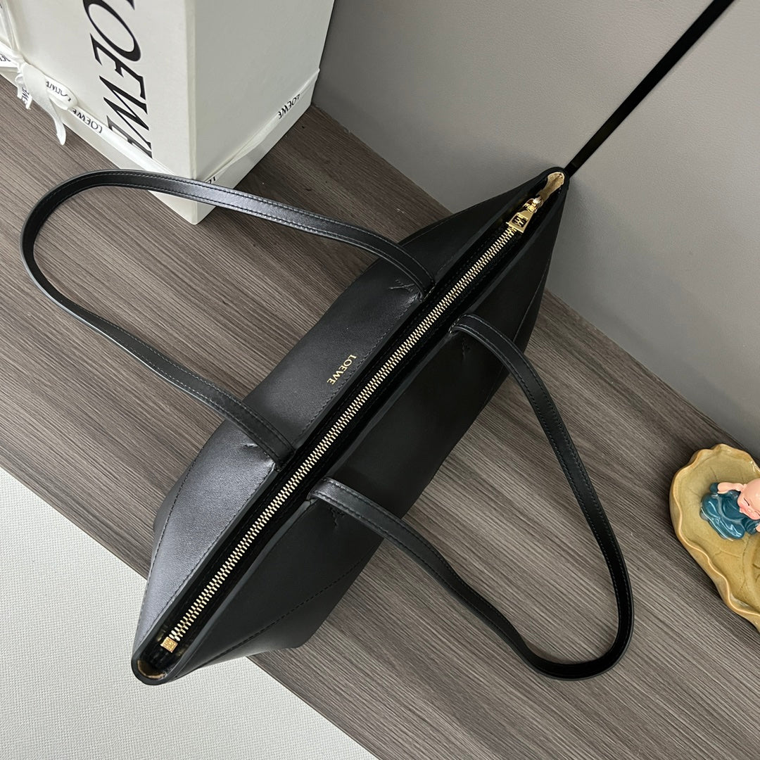 PUZZLE FOLD CROPPED 39 BAG IN BLACK SOLF GRAINED CALFSKIN mysite