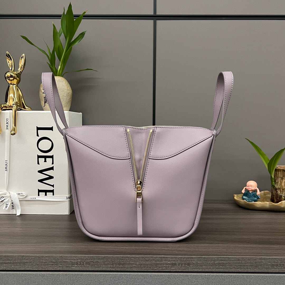 LOE MINI 20 HAMMOCK BAG IN DUSTY PINK CALFSKIN mysite