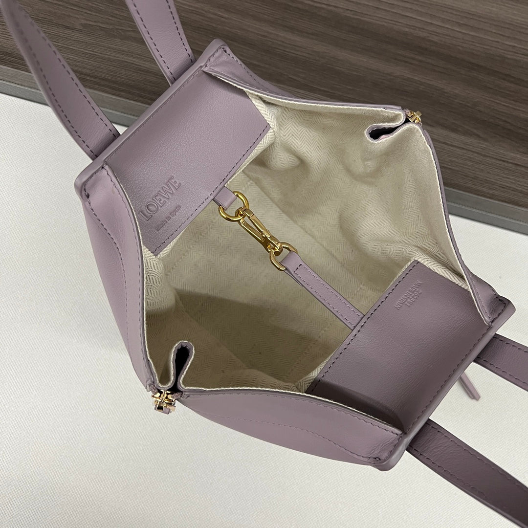 LOE MINI 20 HAMMOCK BAG IN DUSTY PINK CALFSKIN mysite