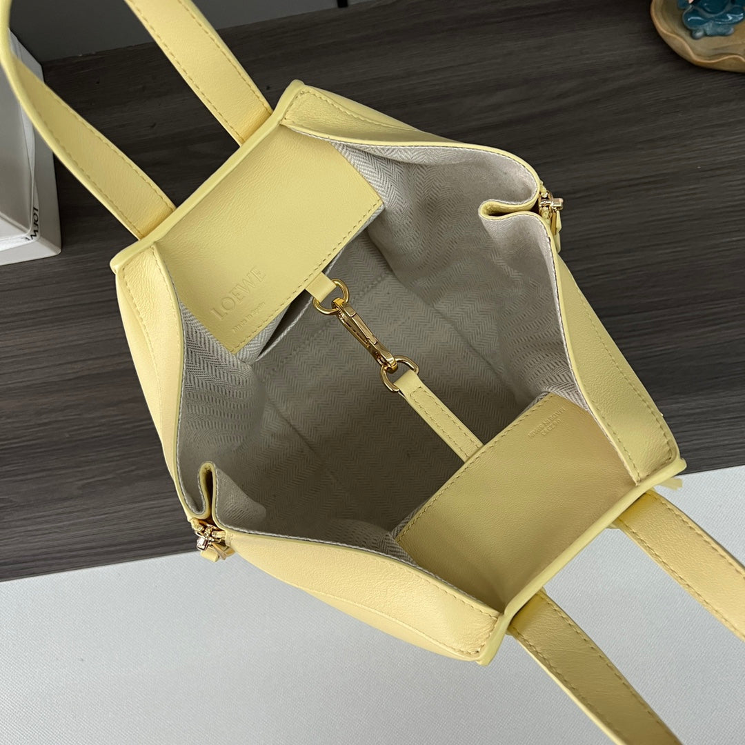 LOE MINI 20 HAMMOCK BAG IN LIGHT YELLOW CALFSKIN mysite