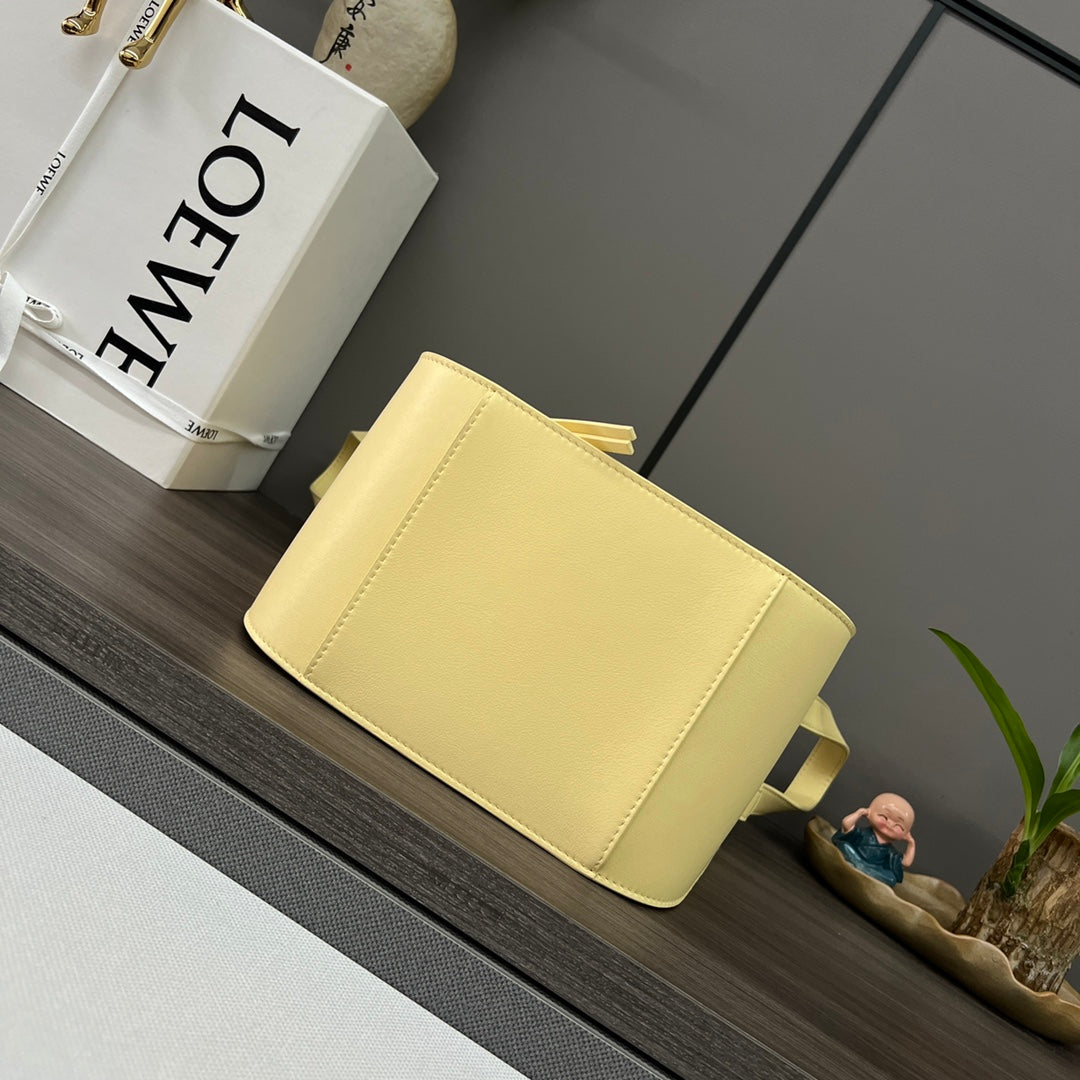 LOE MINI 20 HAMMOCK BAG IN LIGHT YELLOW CALFSKIN mysite