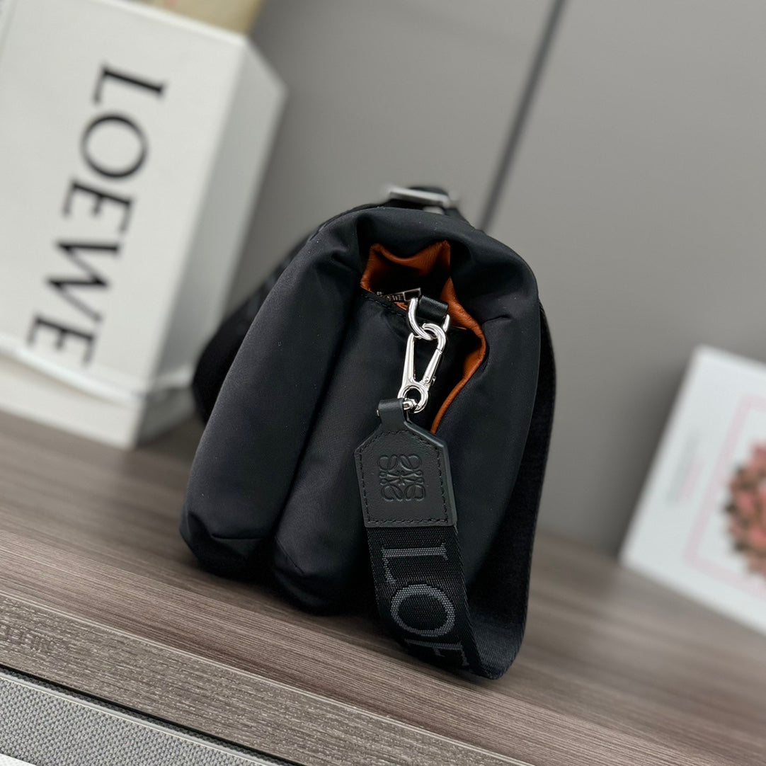 LOE MINI PUFFER GOYA 23 BAG IN BLACK NAPPA LAMBSKIN mysite