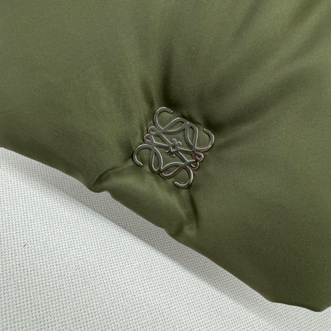 LOE MINI PUFFER GOYA 23 BAG IN ARMY GREEN NAPPA LAMBSKIN mysite