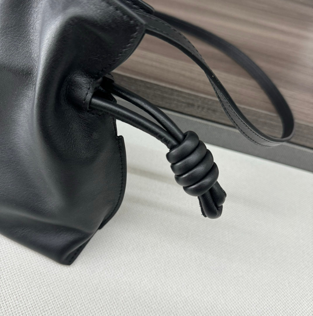 LOE 23 MINI FLAMENCO PURSE BAG IN BLACK NAPPA LAMBSKIN mysite