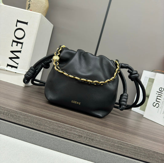 Loewe Flamenco Purse 23 Black Lambskin Ghw mysite