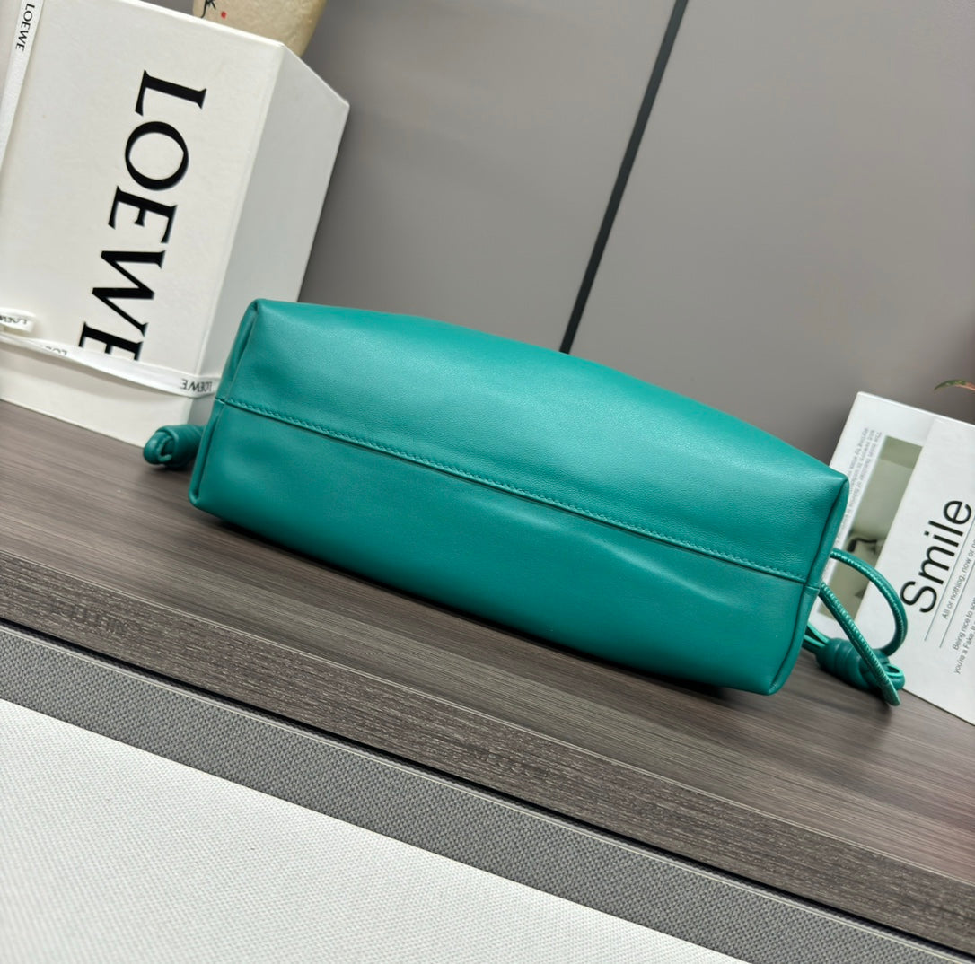 Loewe Flamenco Purse 30 Turquoise Blue Lambskin Ghw mysite