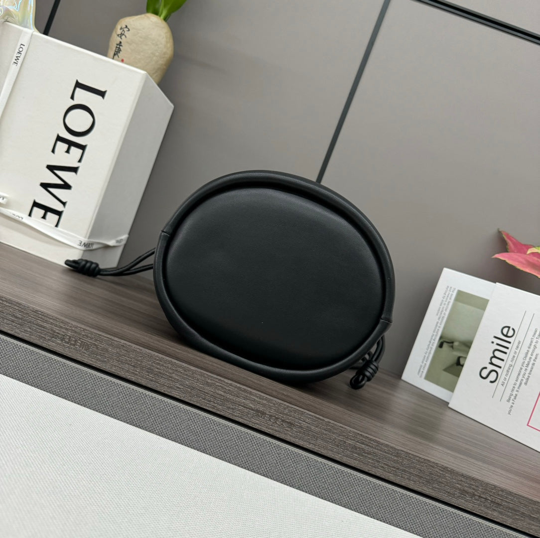 Loewe Flamenco Purse Bucket 32 Black Lambskin Ghw mysite