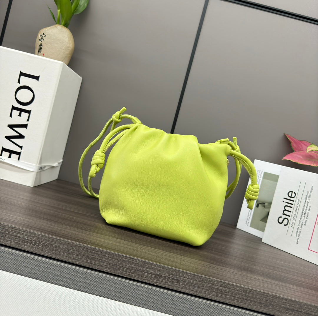 Loewe Flamenco Purse 23 Lime Lambskin Ghw mysite