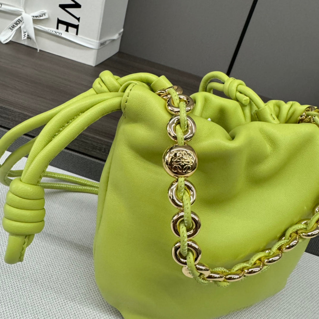 Loewe Flamenco Purse 23 Lime Lambskin Ghw mysite
