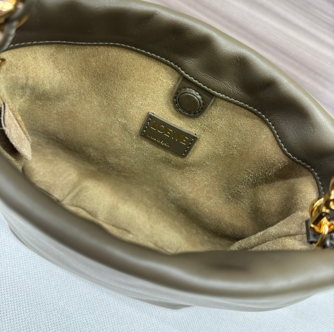 Loewe Flamenco Purse 23 Olive Lambskin Ghw mysite
