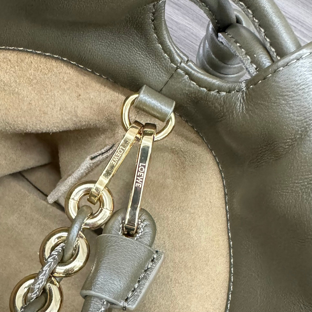 Loewe Flamenco Purse 30 Olive Lambskin Ghw mysite