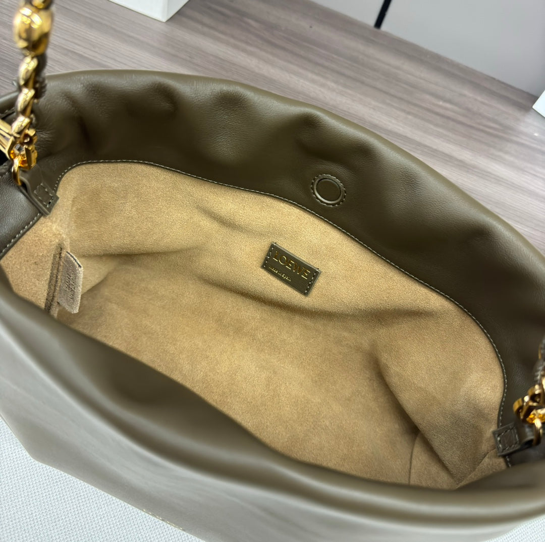 Loewe Flamenco Purse 30 Olive Lambskin Ghw mysite