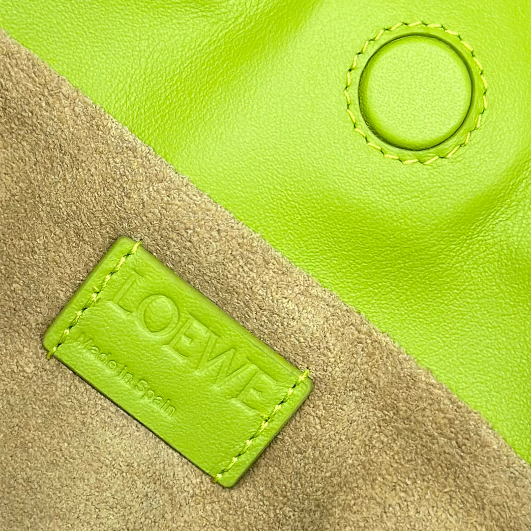 LOE 23 MINI FLAMENCO PURSE BAG IN GREEN CHARTREUSE NAPPA LAMBSKIN mysite