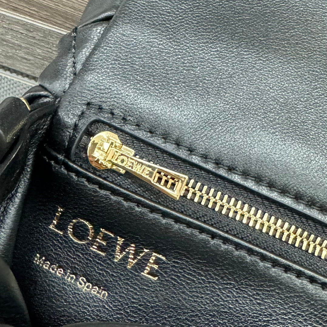 LOE 20 PUFFER GOYA BAG IN BLACK NAPPA LAMBSKIN mysite