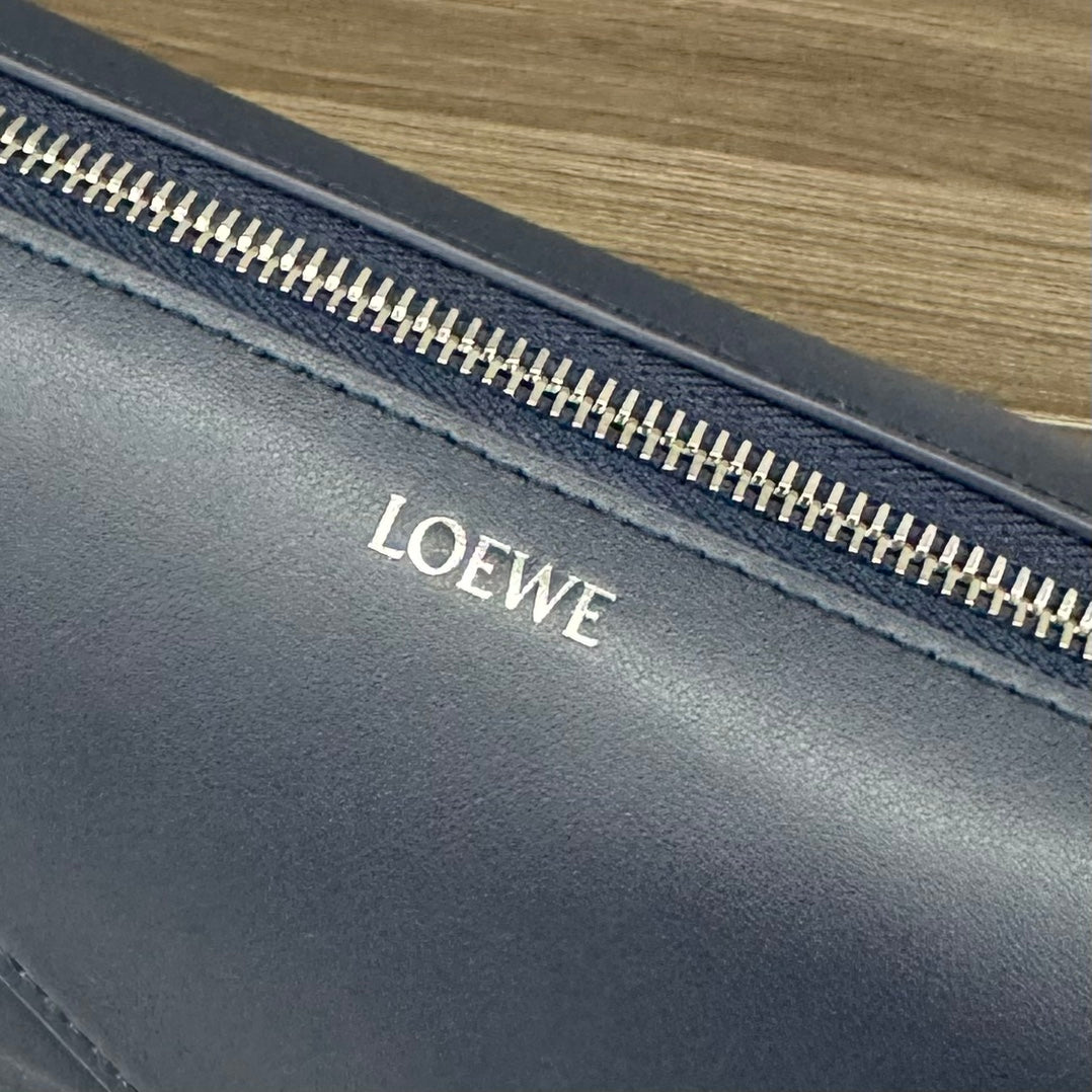 PUZZLE FOLD WASH 22 BAG IN PRUSSIAN BLUE SHINY CALFSKIN mysite