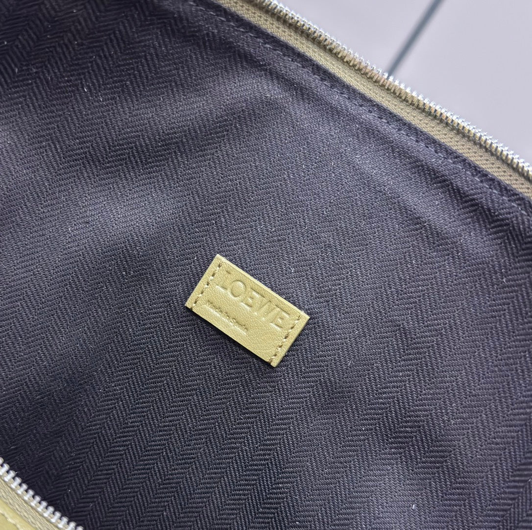 CUBI CROSSBODY 44 BAG IN OLIVE GREEN SMOOTH CALFSKIN AND JACQUARD mysite