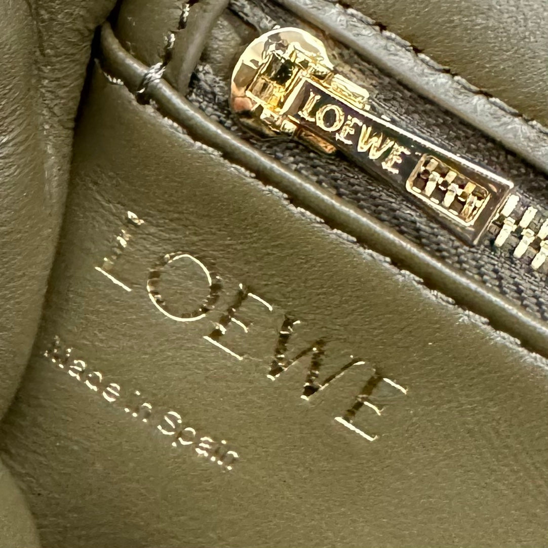 Loewe 25s Puffer Goya Bag 20 Khaki Green Lambskin mysite