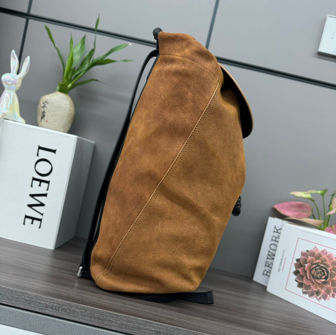 FLAMENCO 40 BACKPACK IN CINNAMON BROWN SUEDE mysite