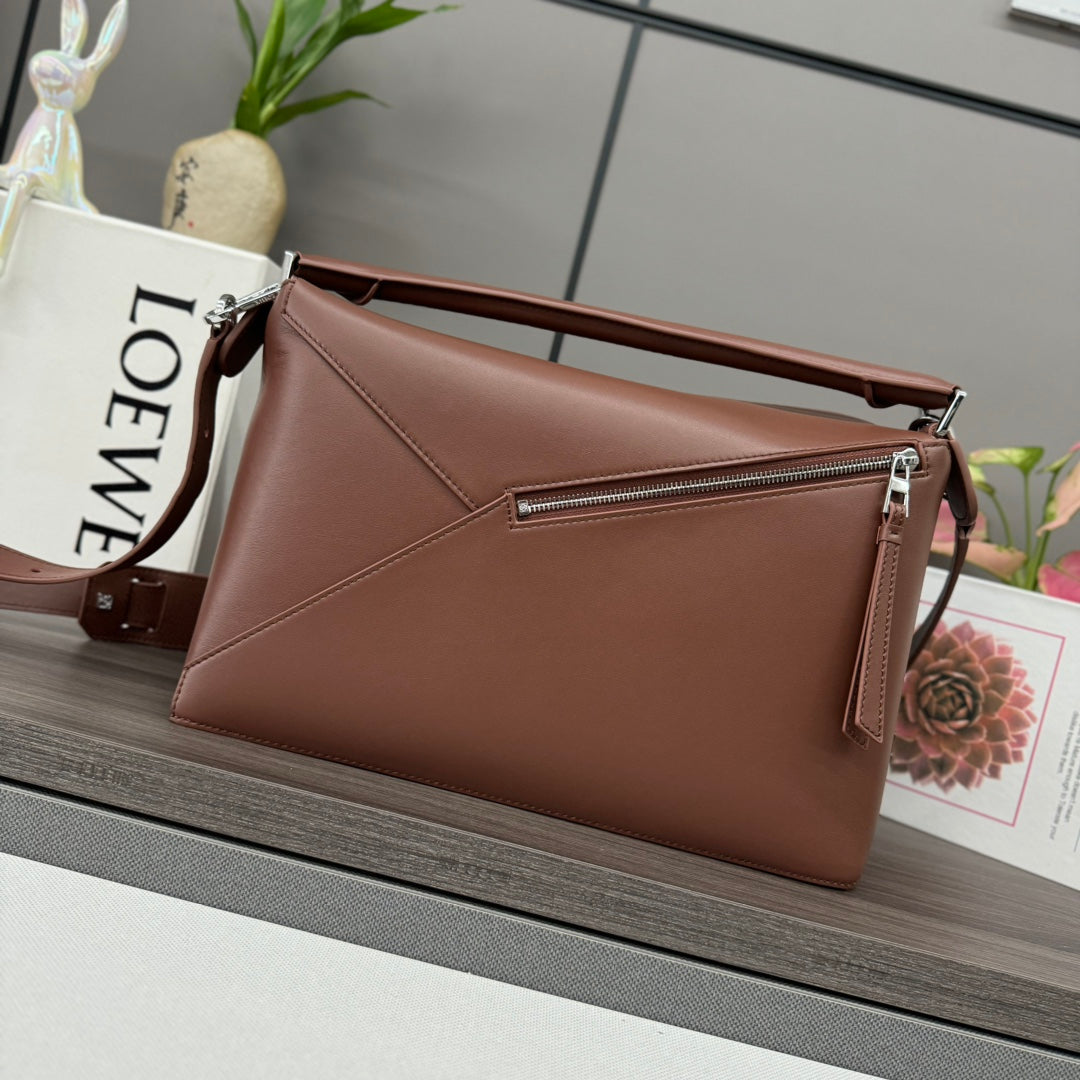 LOE PUZZLE 33 BAG IN PENNY BROWN CALFSKIN mysite