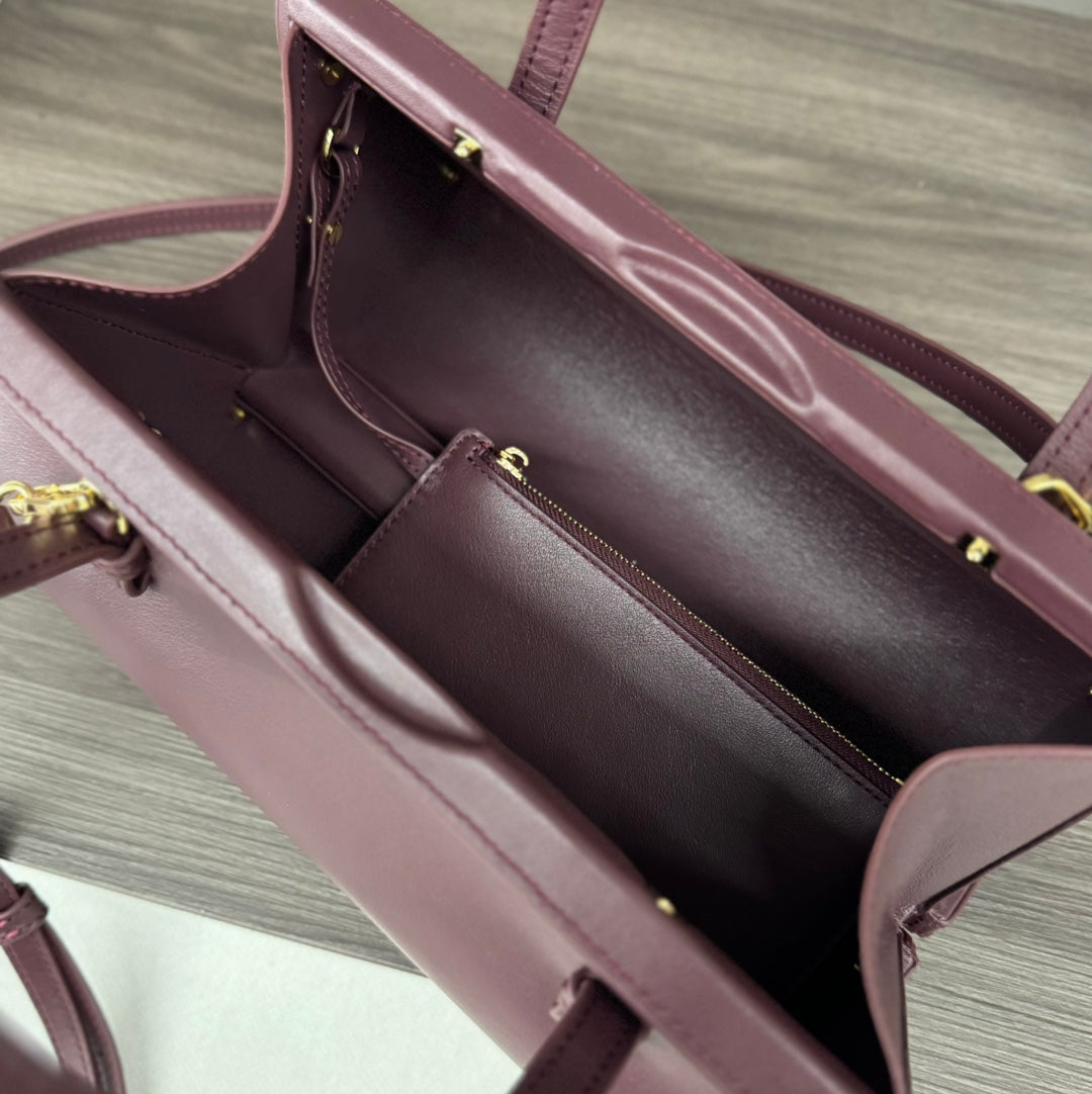 CYLINDER BAG 25 IN WINE PURPLE CALFSKIN mysite