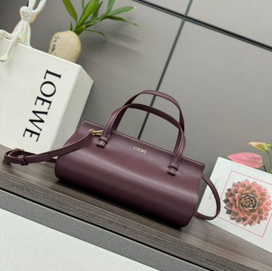 CYLINDER BAG 25 IN WINE PURPLE CALFSKIN mysite